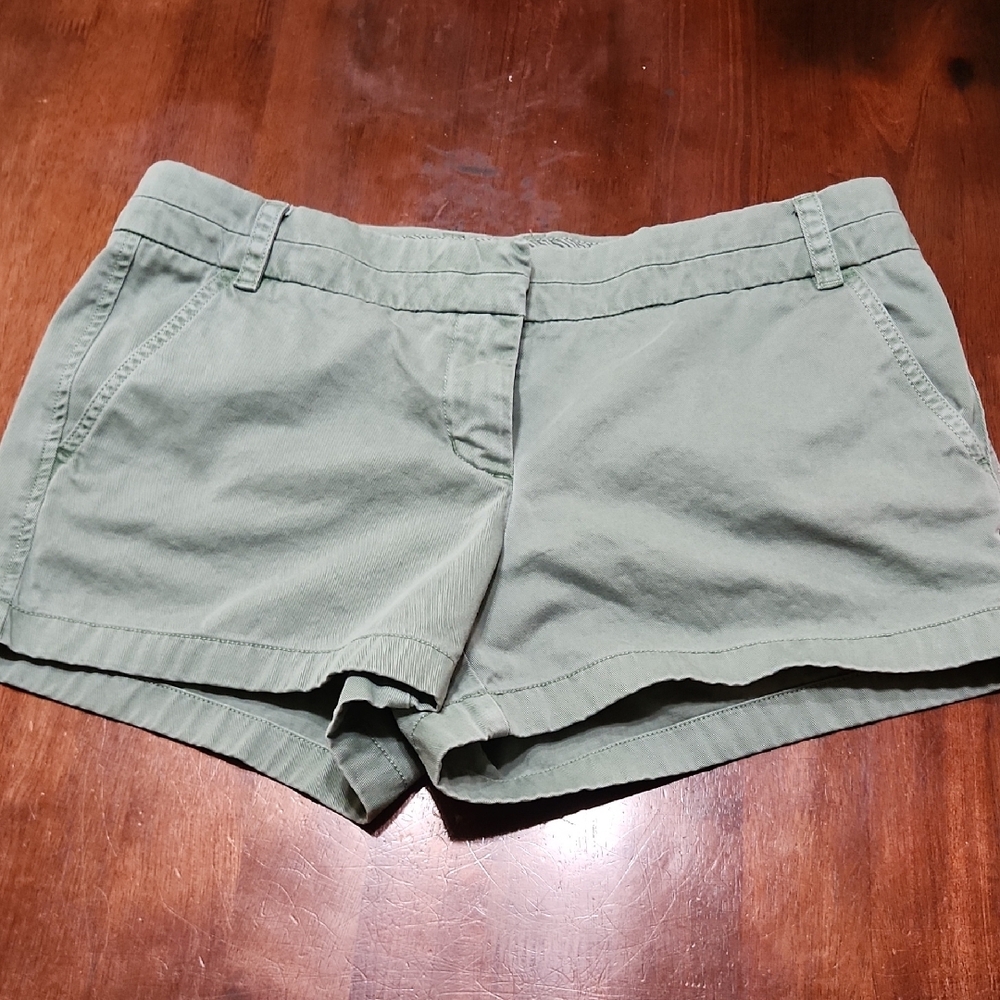 J. Crew Green Cargo Shorts Casual Style